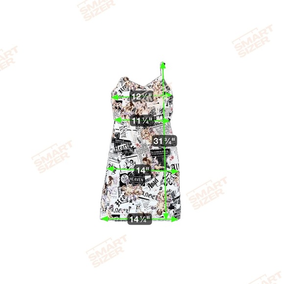 Almost Famous Black and White Sleeveless Mini Slip Dress - Picture 2 of 8